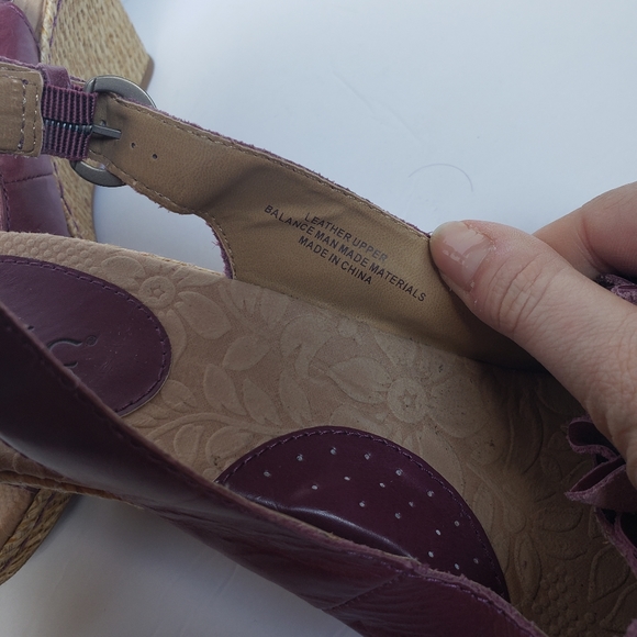 Boc wedge sandals purple sz 9 - Picture 3 of 10